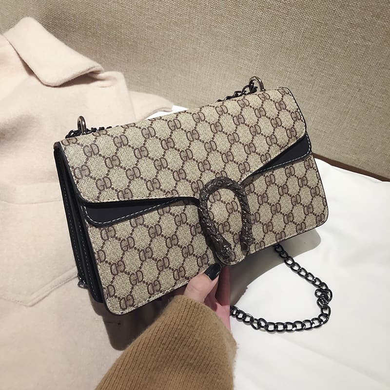 Sacs transfrontaliers 2023, nouvelle tendance, sac Dionysus, imprimé rétro, mini sac à bandoulière diagonale avec chaîne pour femme