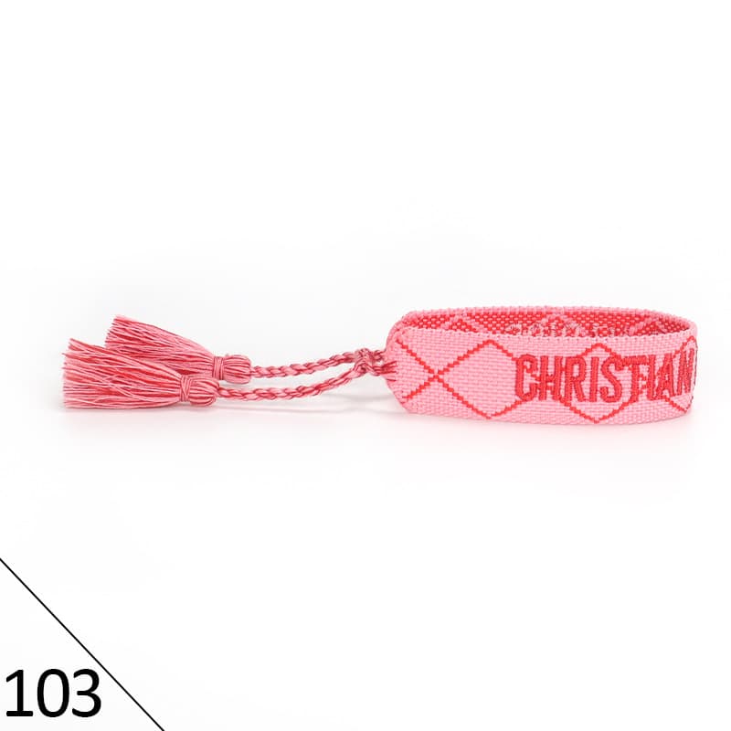 Bracelet unisexe tendance avec lettres tressées