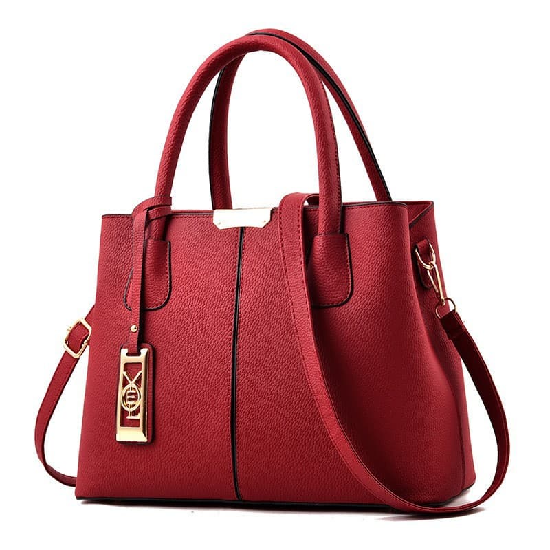 Women's Handbag Bag Women's Single Shoulder Diagonal Iron Pendant Decorative Large Capacity Portable Mother Bag