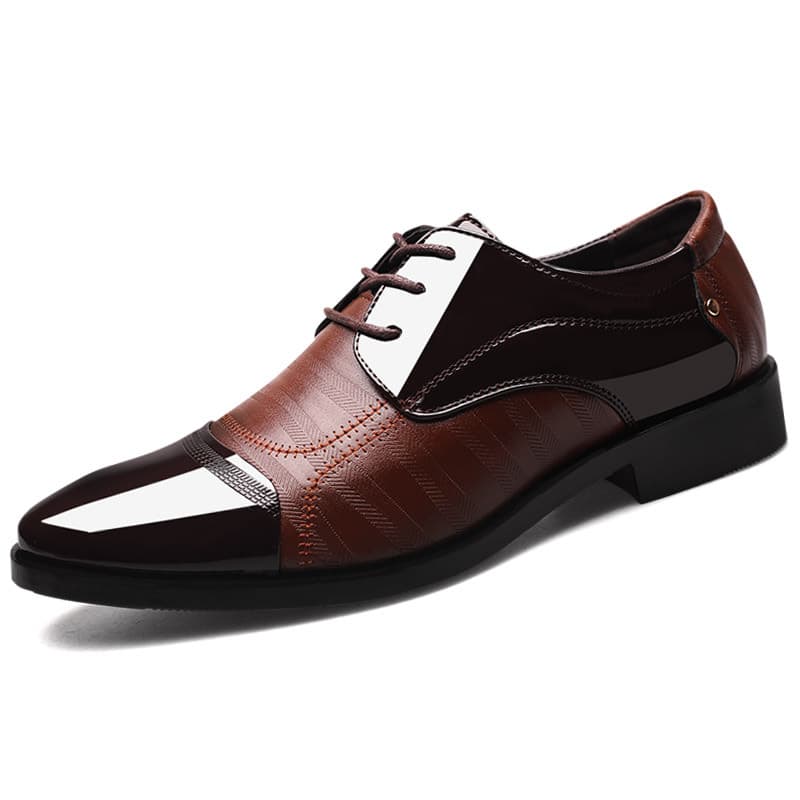 New Large Business Dress Leather Pointed Men's Step On Casual Lazy Shoes