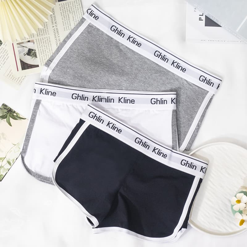 Women's Pure Cotton Boxer Briefs, Double Layered Crotch, Outdoor Four Corner Underwear, Leggings, Sports Shorts, Yoga Underwear