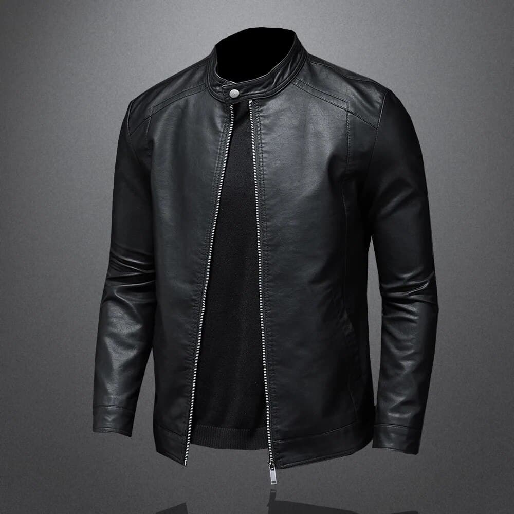 Men's Leather Jacket Men's Autumn/winter Motorcycle Casual Coat Men's