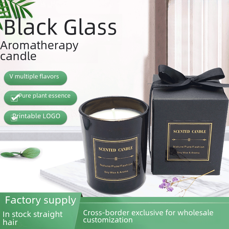Fragrance candle smokeless soy candle Candlestick birthday gift diy wedding gift aromatherapy candle in stock wholesale