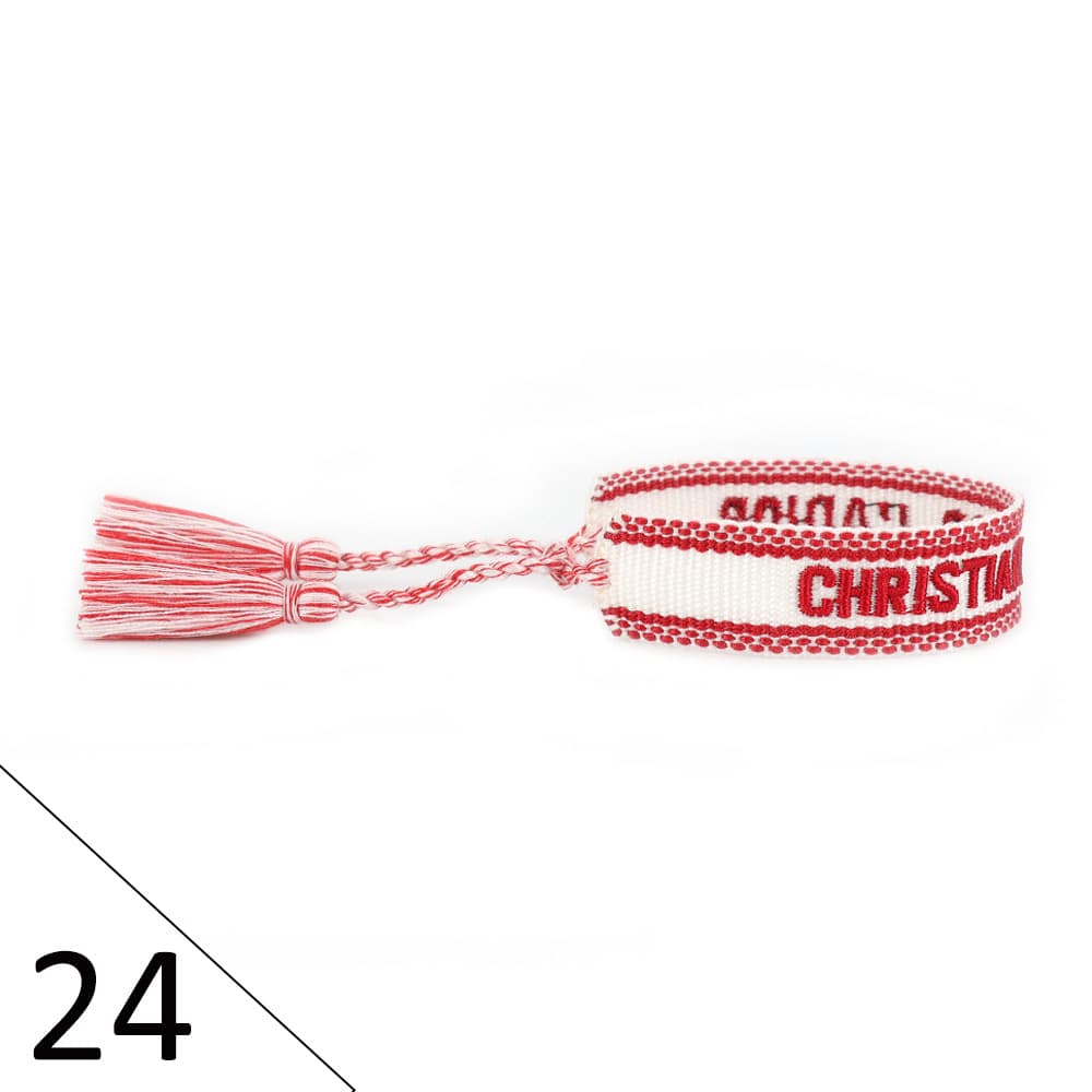 Bracelet unisexe tendance avec lettres tressées