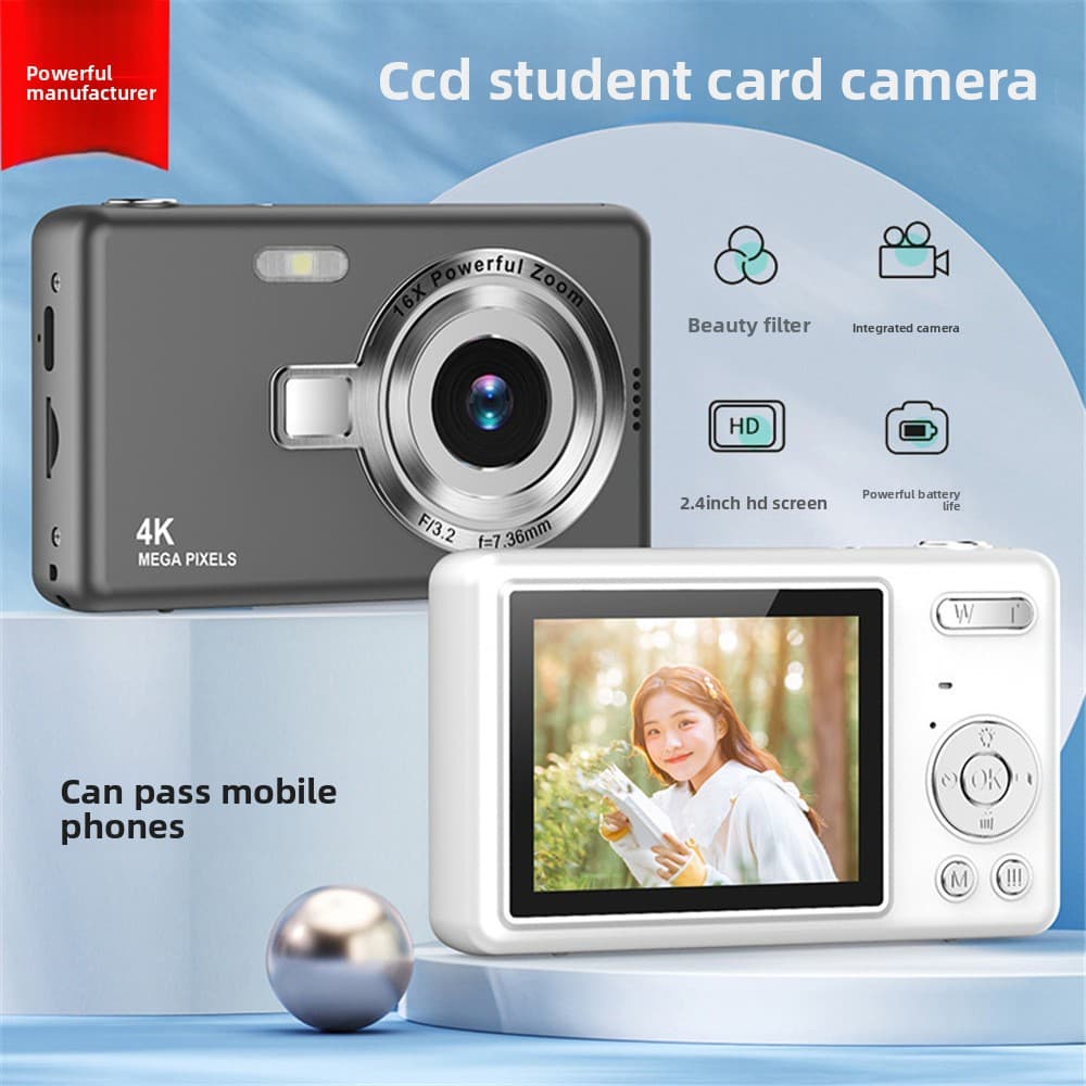 Q12 Student Party Digital CCD Card Camera Portable Small Gift
