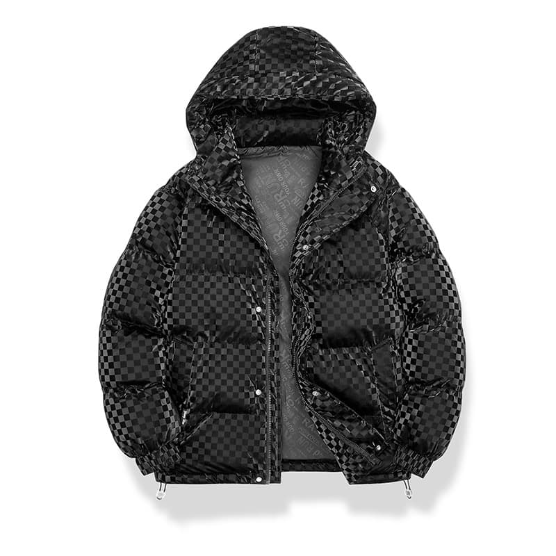 Men's Clothing 2025 New Cotton-Padded Coat Winter Glossy Hooded Thickened Cotton-Padded Jacket Jacket For Men And Women Same Style Bread Coat