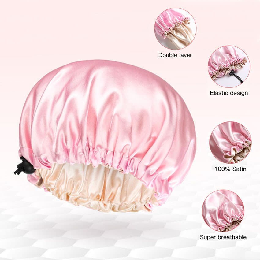 Children's silk nightcap protects hair high quality satin cap double sided satin boys and girls pullover hat