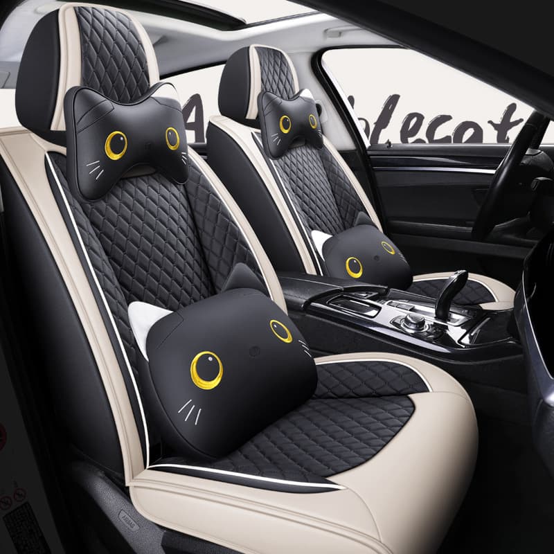 Car seat cushion four seasons universal fully surrounded cute seat cover goddess seat cushion all-inclusive car seat cover winter car interior