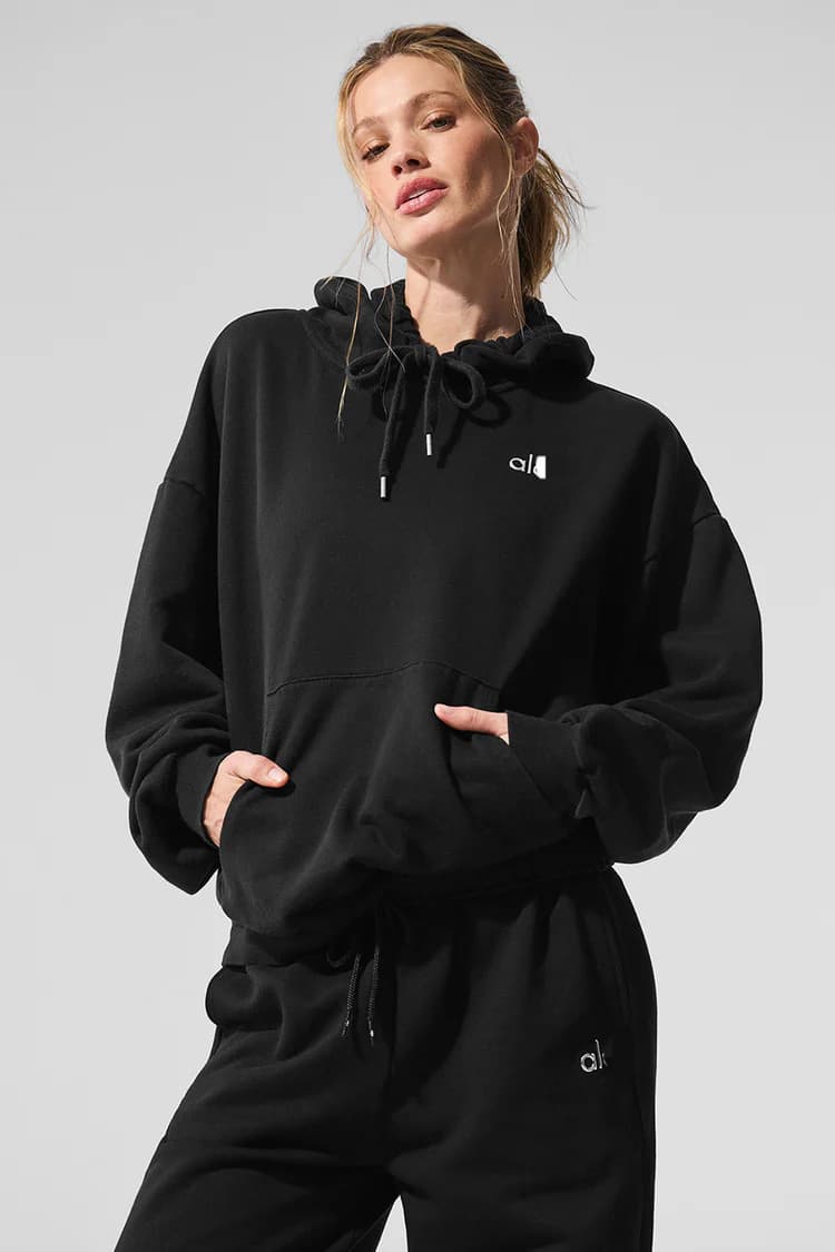 Ensemble deux pièces décontracté pour femme ALO, veste sweat-shirt à demi-zip confortable, idéal pour l'automne et l'hiver