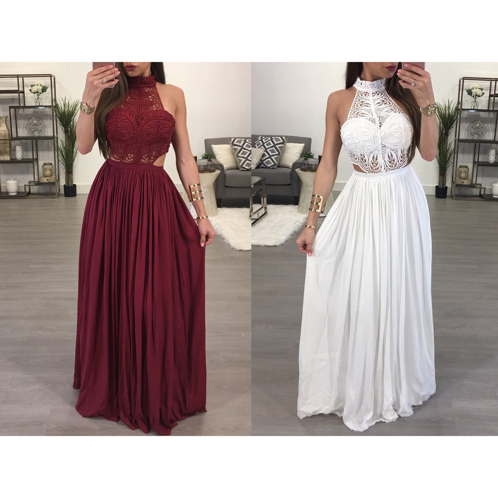Women's Clothing Long Dress Wishshopee Cross Border Dress Bridesmaid Dress New Style