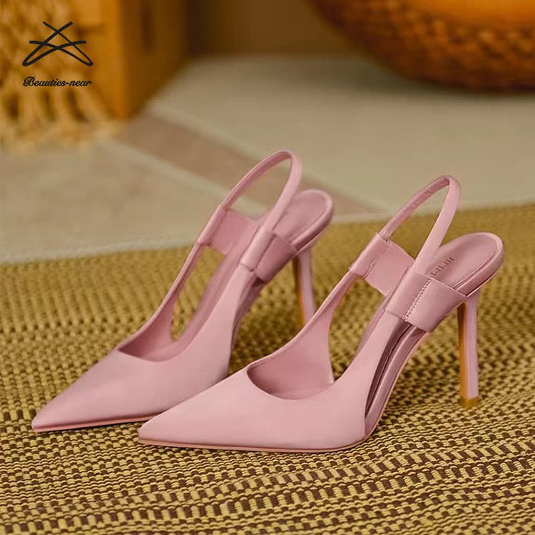 2024 Fashion Slip On High Heel Slingback Thin Women High Heels Ladies High Heel Sandals Women Pumps Sandal Shoes