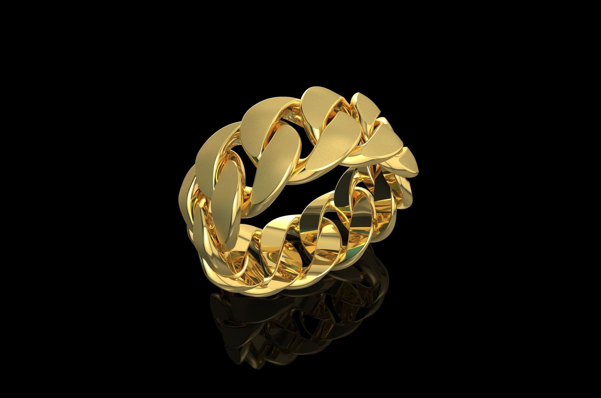 Women's Fashion Jewelry Business Punk Rock Vintage Bohemian Gem Crystal Zircon Gold Twisted Ring