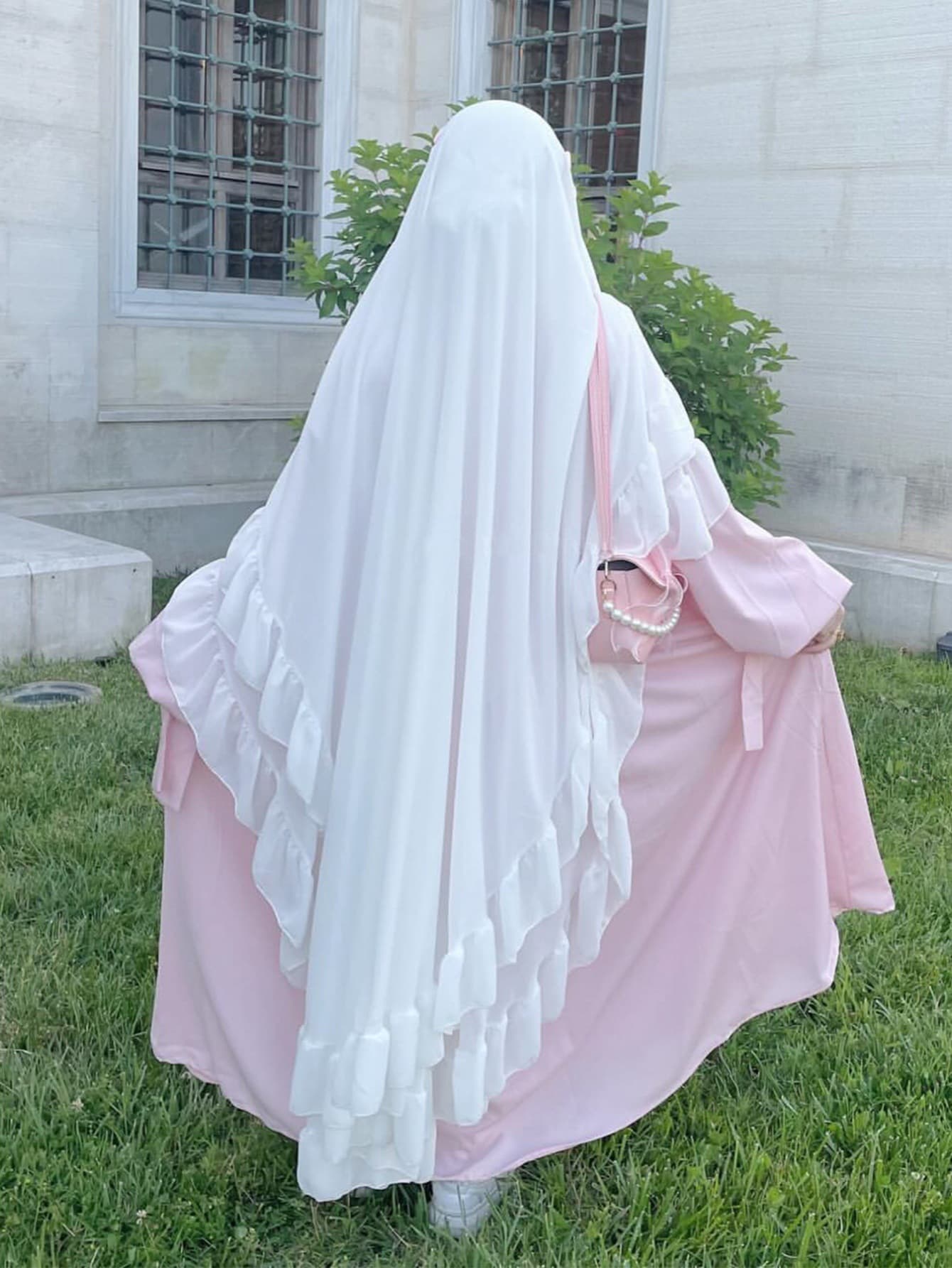Double-Layer Chiffon Hijab Dress – Crinkle Modest Abaya For Muslim Women | 12 Elegant Colors | One Size Fits Most​​