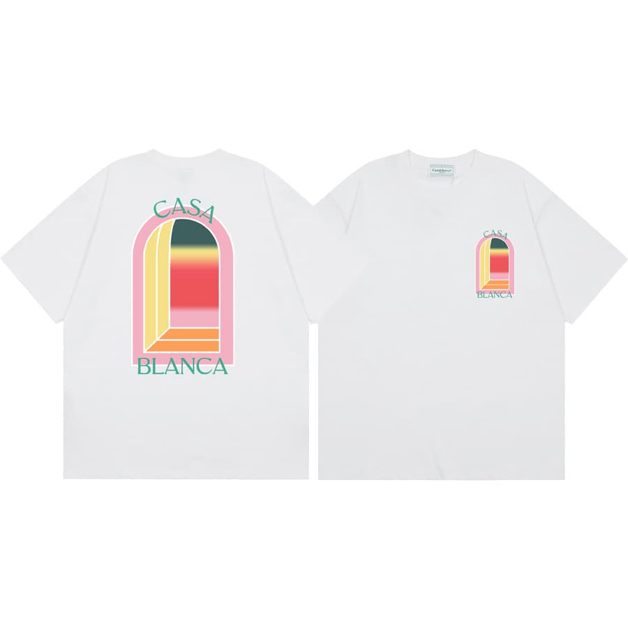 T-shirt ample à manches courtes pour hommes et femmes, imprimé printemps et été