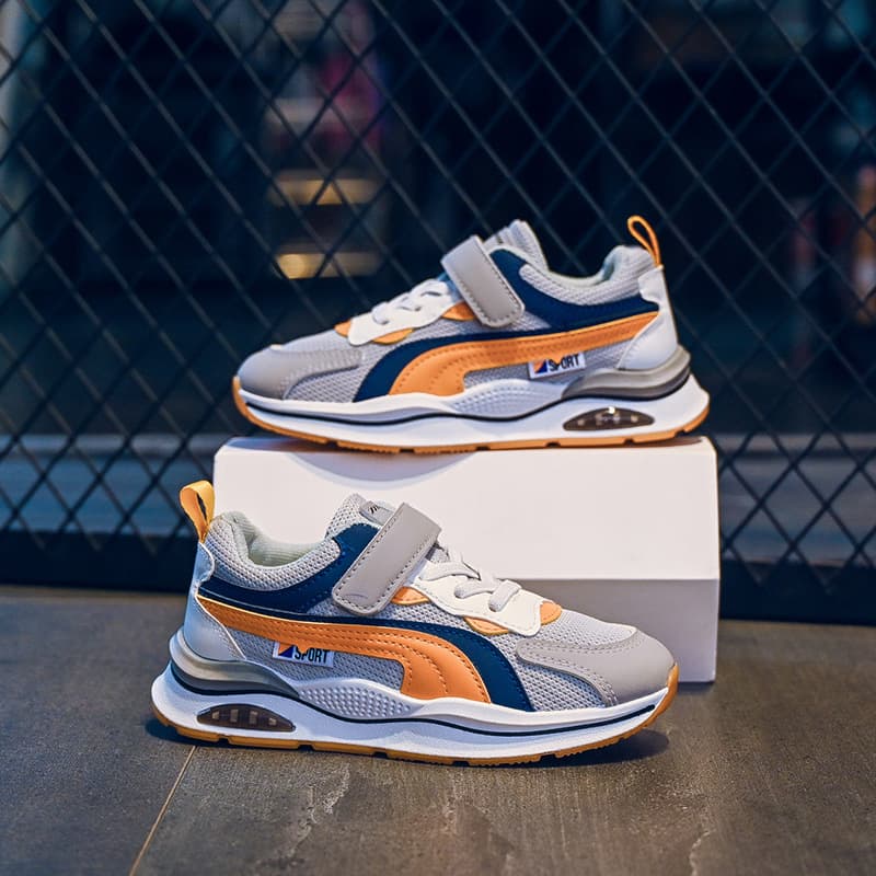 Boys Sports Shoes 2023 Spring and Autumn New Children's Mesh Breathable Boys Running Shoes Girls' Casual Shoes Non-slip