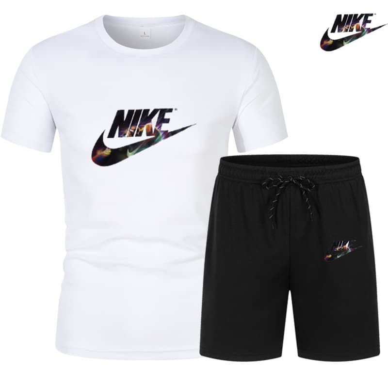 2024 Tendance d'été Vêtements pour hommes T-shirt à manches courtes + short à cinq points Ensemble 2 pièces Survêtement Mode Jogging Casual En