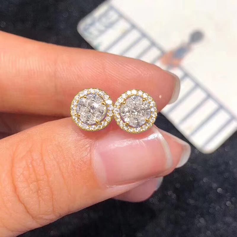 Unisex Jewelry Fashion fashion multi-color zircon earrings temperament crystal earrings jewelry