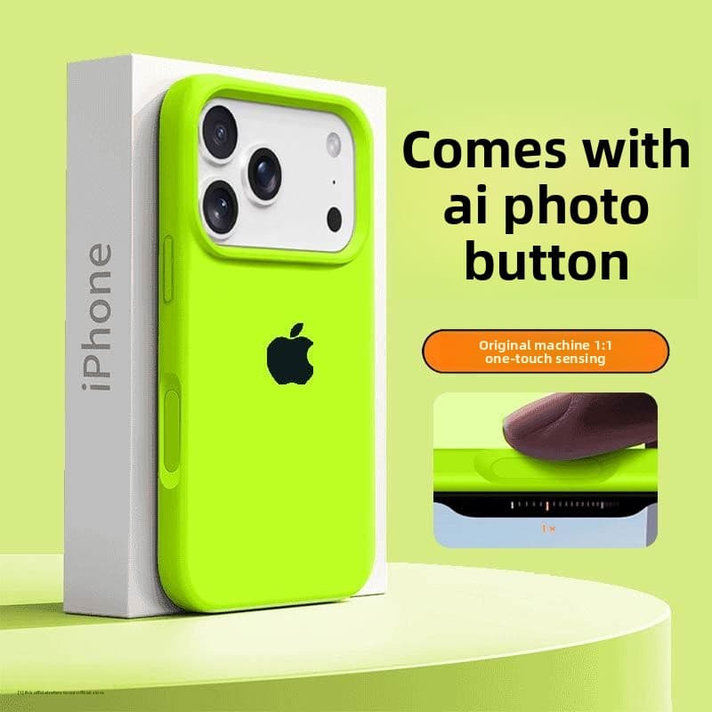 Coque en silicone liquide antichoc de style militaire avec protection intégrale et boutons intégrés pour iPhone 17 Pro Max 16 15/17 Ultra
