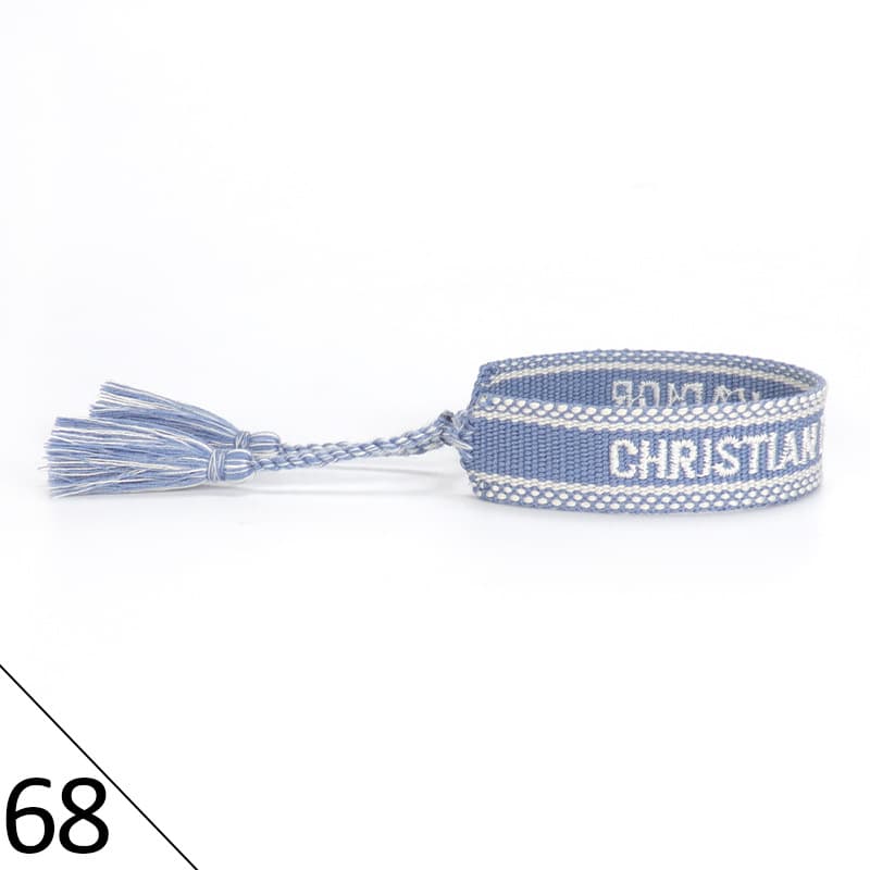 Bracelet unisexe tendance avec lettres tressées
