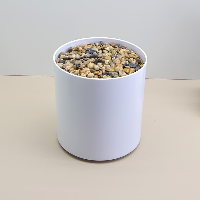 Home Furniture simulated green plants and artificial flowers planting potted plastic flower pots with stone foam base to increase weight