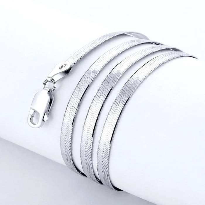Fashion New Sterg Sier fine 4MM Blade Chain Necklace for Women MEN wedding party Jewelry Best friend Holiday gifts