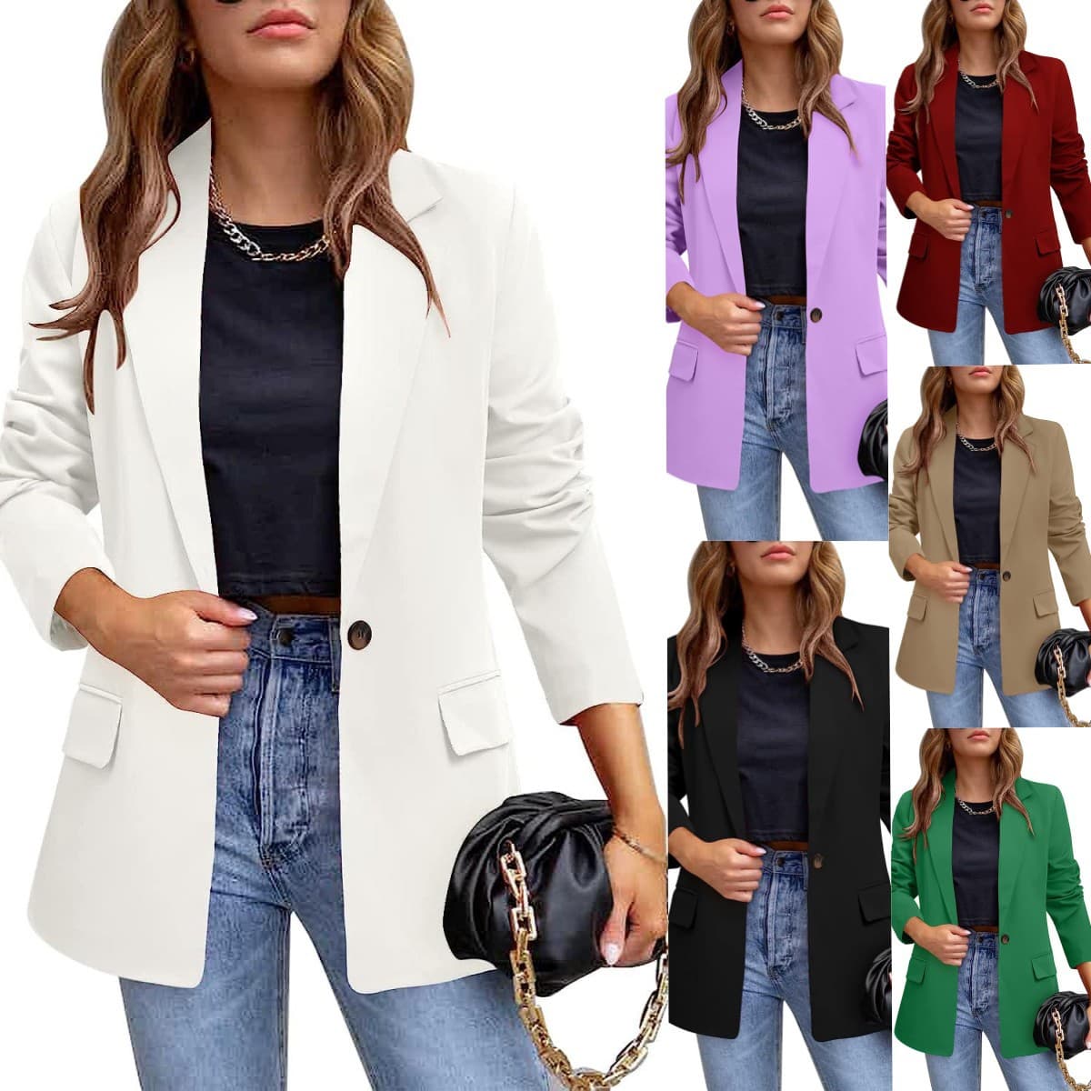 Women's Clothing new 2024 autumn and winter suit jacket temperament commuting slim suit jacket