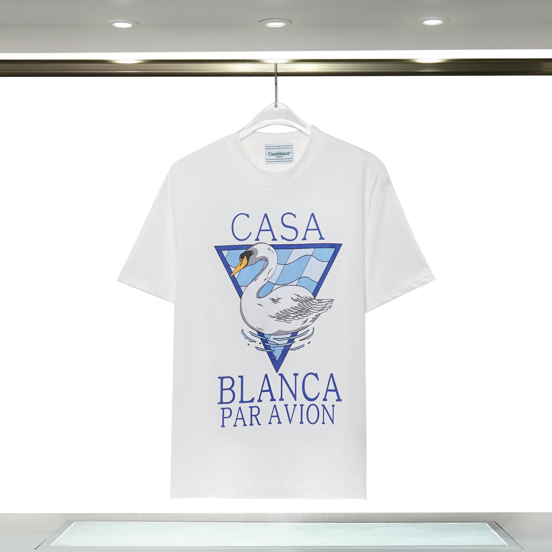 Vêtements pour hommes 24 nouveaux styles Illusion Gate Letter Printing T-shirt à manches courtes à col rond personnalisé