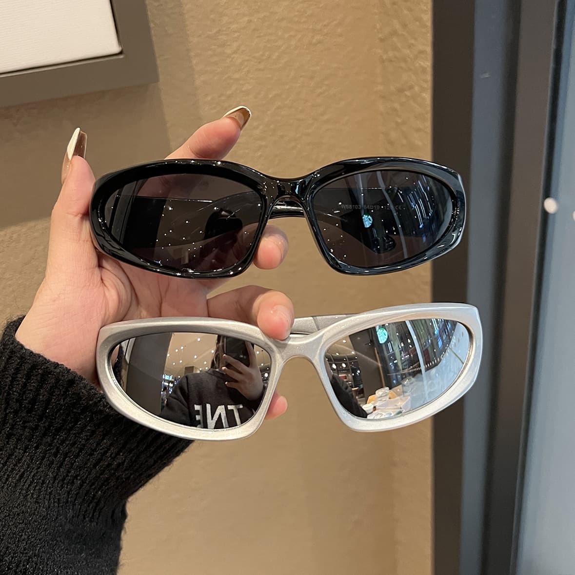 2026 Technology Same No Makeup Glass Retro Ins Cat Eye Internet European And American Women's Red Style Y2K