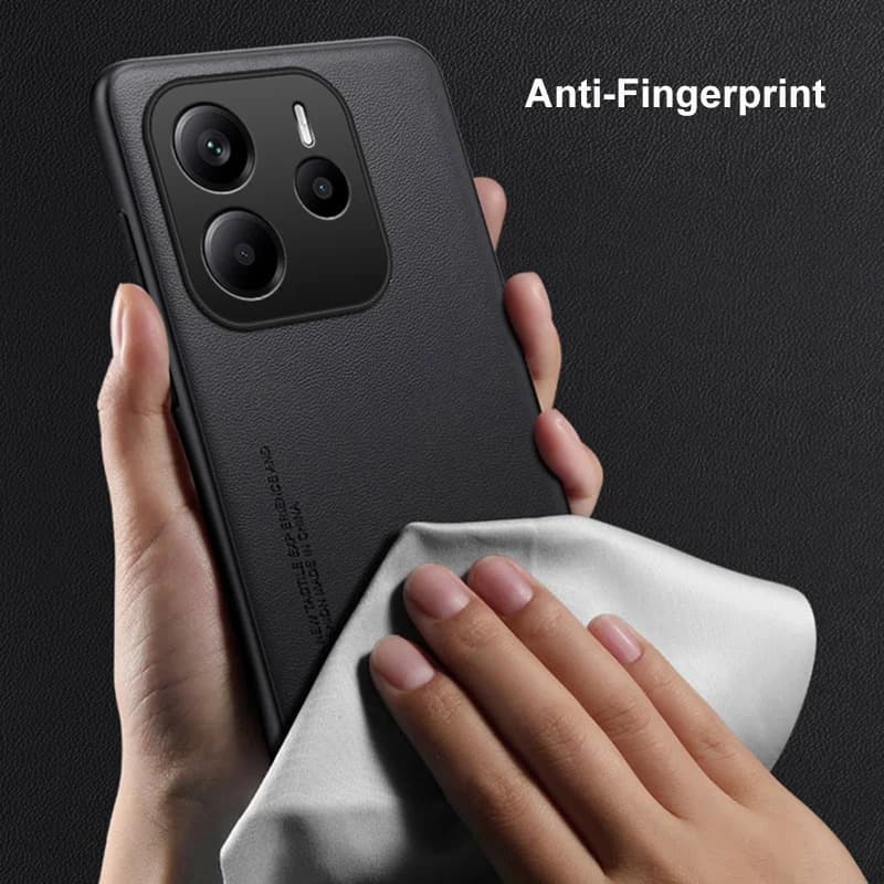 PU Leather For Xiaomi Note 14 4G Back Cover Silicone Protection Phone Case Redmi Note14 5G Coque Bumpe