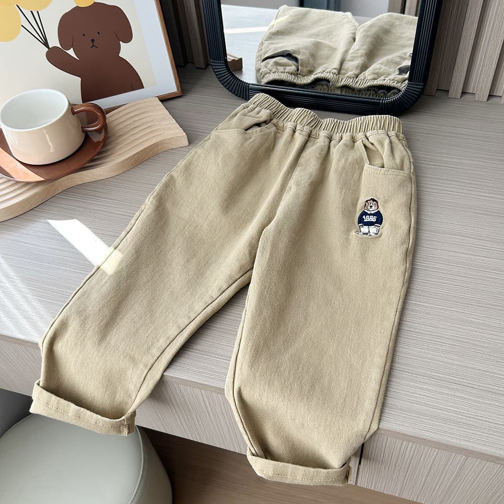 Kid's Clothing boys' pants 2024 new spring trousers casual pants for middle and large children's fashionable children's autumn overalls