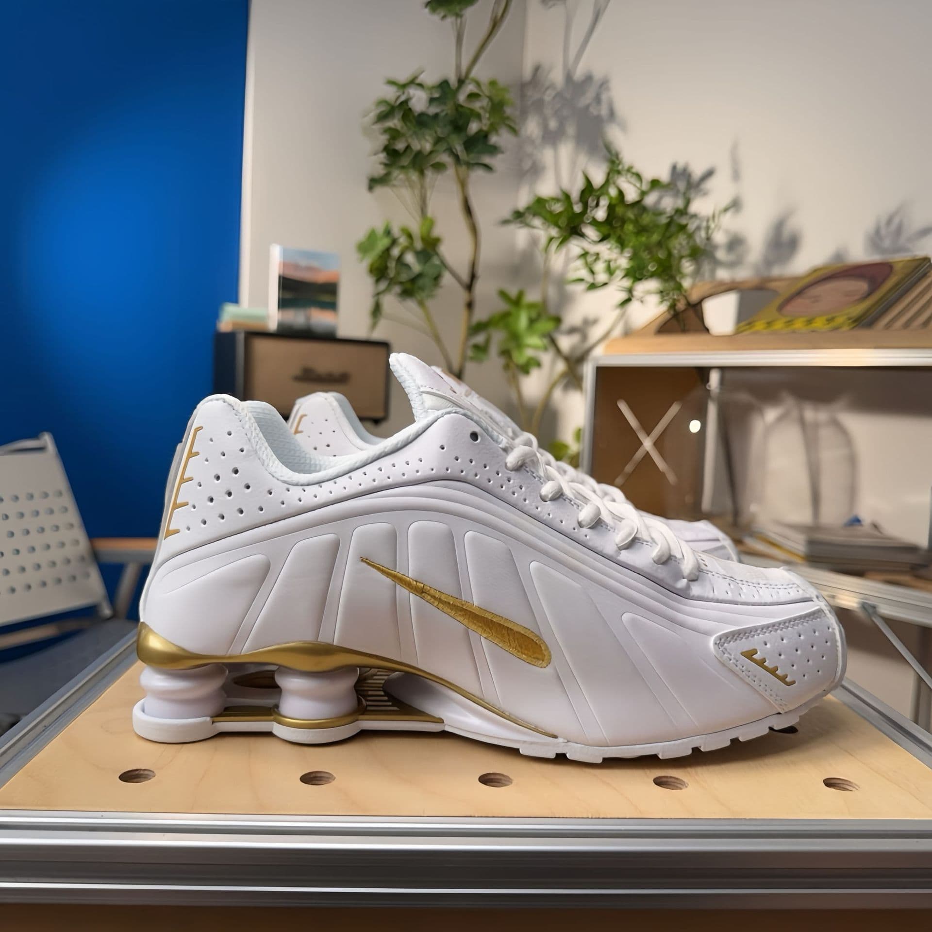 Chaussures de course unisexes SHOX R4 Neymar Collaboration, pointures 36 à 45, pour hommes et femmes, avec coussin d'air coloré.