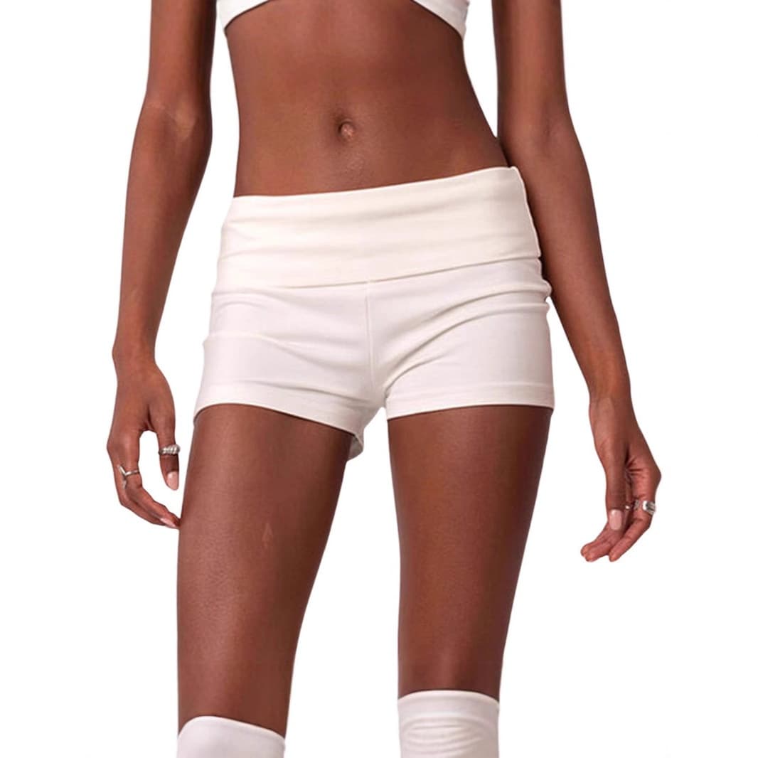 Aria Basics Aria Basics European And American Style New Cross-border Low-waist Short Women's Basic Tight-fitting Casual Hot Pants For Summer