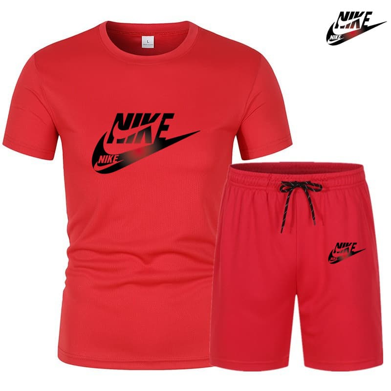 Ensemble de sport décontracté d'été pour homme, t-shirt à manches courtes et short, ensemble d'entraînement deux pièces élastique et respiran