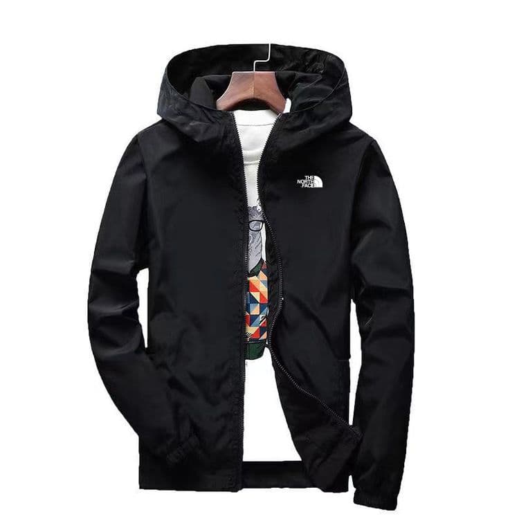 Veste à capuche Tide pour homme, coupe-vent de couleur unie, printemps et automne