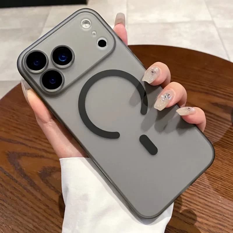 Luxury Ultra Thin Matte Clear For Case For Iphone 17 Air 16 15 14 13 11 12 Pro Max Plus Magnetic Wireless Charge