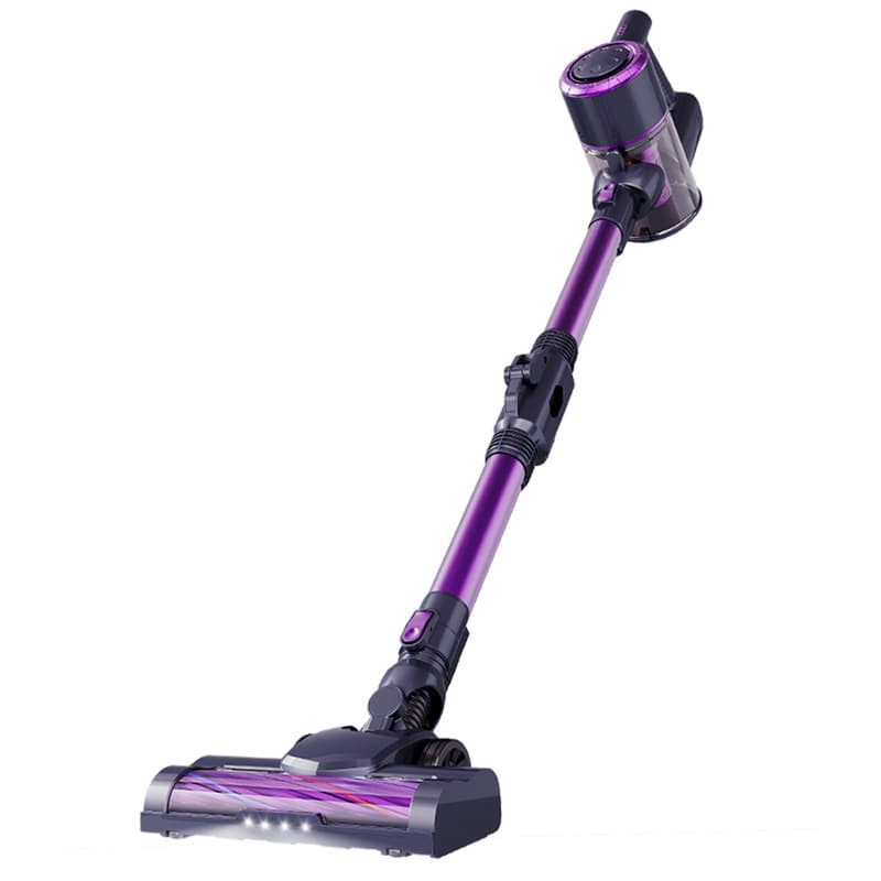 Powerful Cordless Vacuum Cleaner With LED Light, Foldable Tube, 2-in-1 Flat Brush & Blower For Pet Hair, Carpets & Hard Floors​