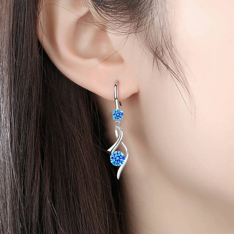 Earrings fashion melody heart language earrings ear hook earrings Korean popular earrings round face slim earrings