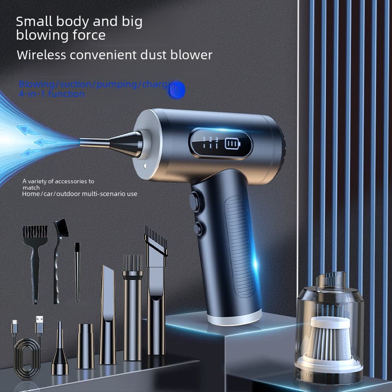 New dust blower blowing and suction integrated handheld high power 50000RPM portable vacuum cleaner for car with digital display