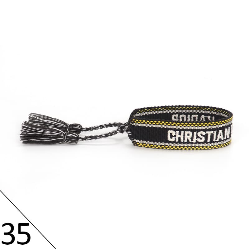 Bracelet unisexe tendance avec lettres tressées