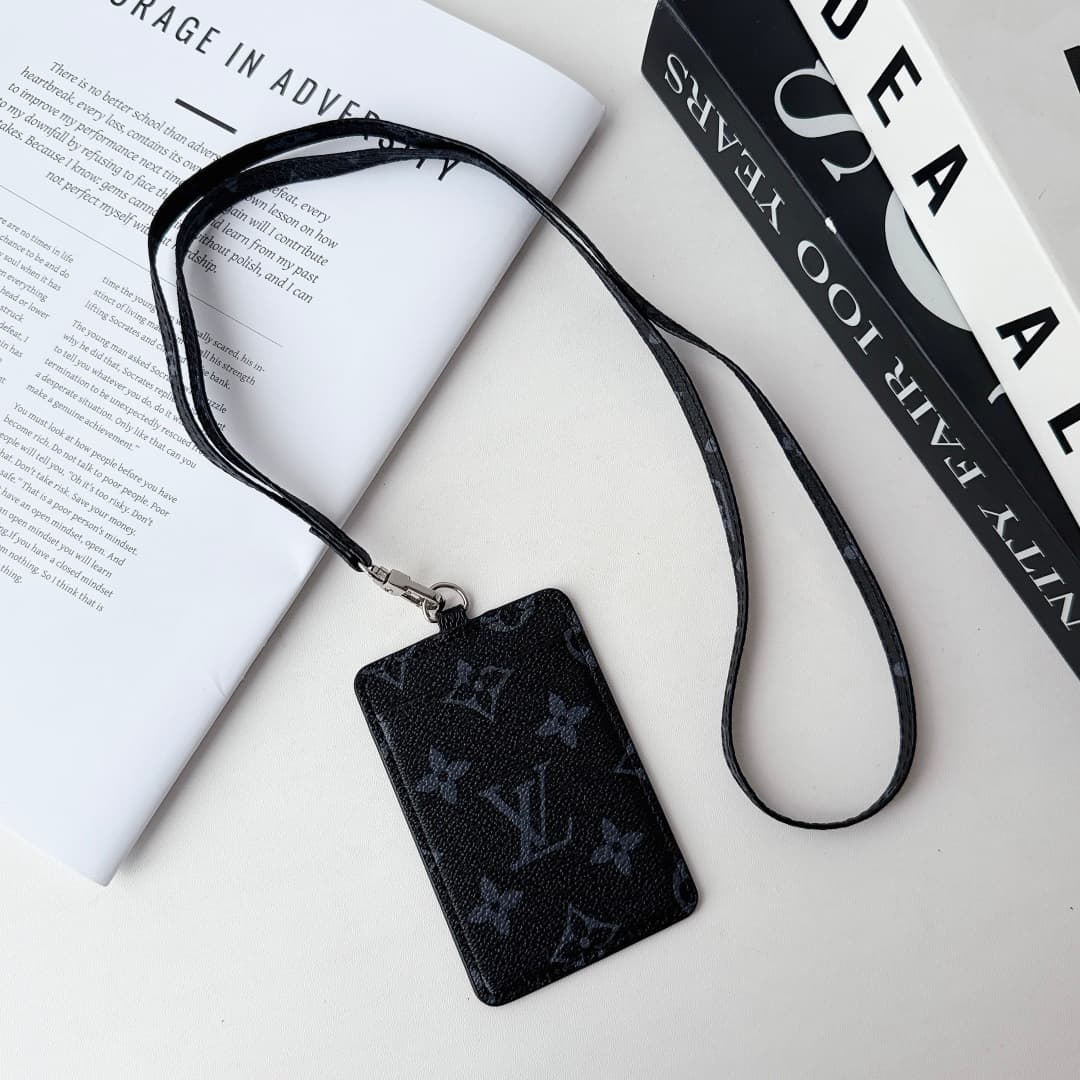 Porte-badge LV pour homme et femme, avec cordon