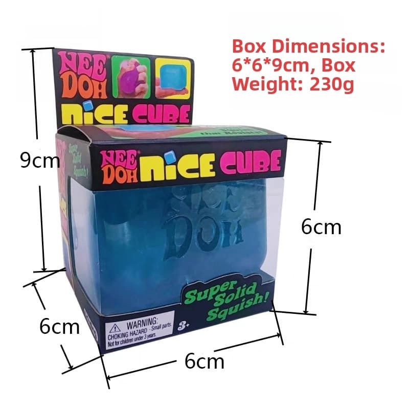 Schylling Needoh Nice Cube Sensory Toy For Stress Relief Squeezable Novelty Toy