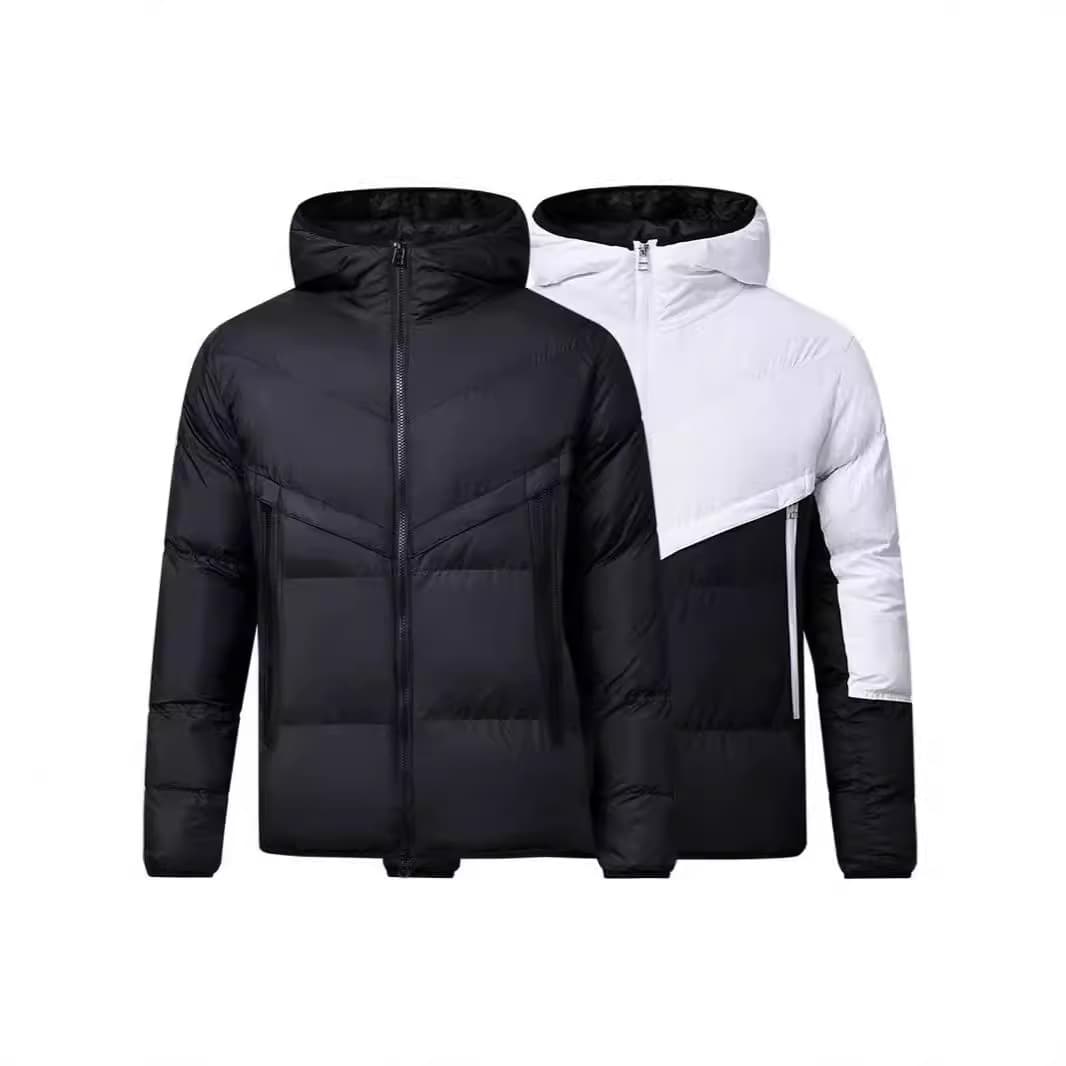 Men's Clothing large size cotton coat men's new winter jacket cotton jacket brand autumn and winter hooded short Coat cotton coat