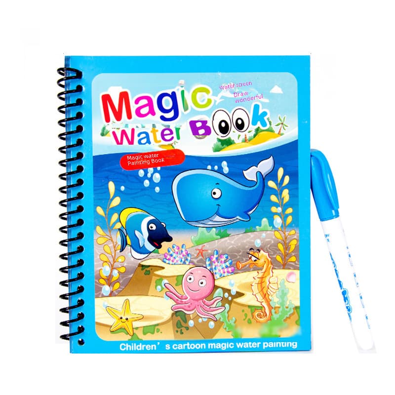 Children's Magic Puzzle Water Painting Book
