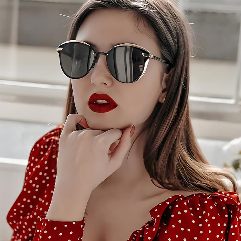 Polarized New Anti UV Women's Glasses Sun Protection Fashion Cat Eye Sunglasses