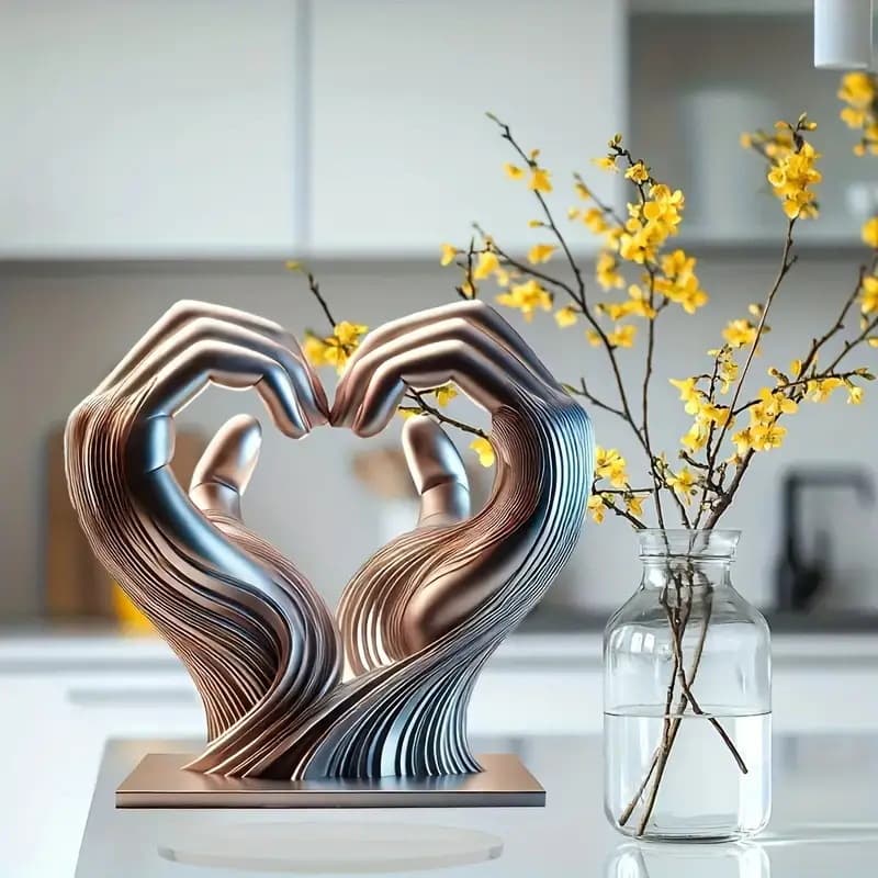 Home Furniture Charming Hand Shaped Heart Shaped Sun Catcher Acrylic Desktop Decor Perfect for Home and Office