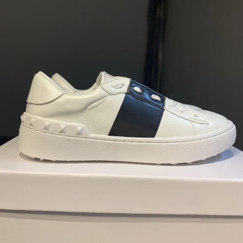 Warren V Home – petites chaussures blanches à clous dorés rivetés pour femmes et Couples, chaussures tendance pour hommes, décontractées et po