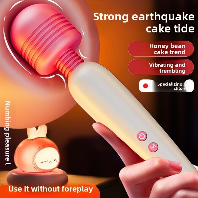 Rechargeable Frequency Converter AV Wand Vibrating Massager Female Dildo Masturbation Device Sex Toy Adult Use