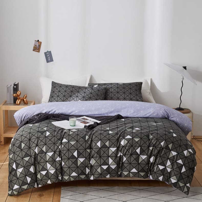 Soft Material Printed Quilt Cover Duvet Cover Pillowcase Bedding Set