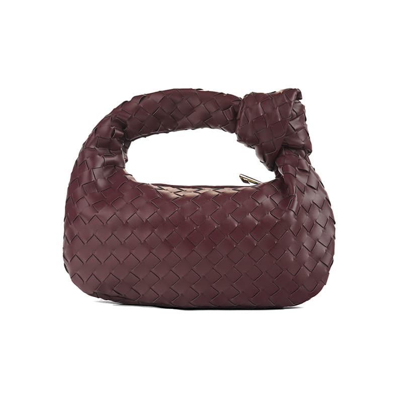 Sac à main tissé, petit pain rond en forme de nuage