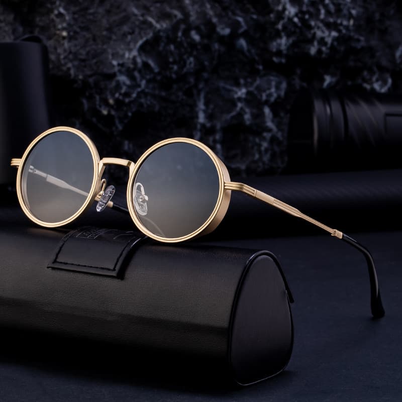 New Fashion Round Frame Sunglasses For Men Retro High End Sunglasses For Men